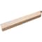 Ekena Millwork 2in. W x 4in. H x 28in. L Del Monte Woodgrain TimberThane Rafter Tail, Primed Tan RFTUR02X04X28DELRCPR - alternate 3